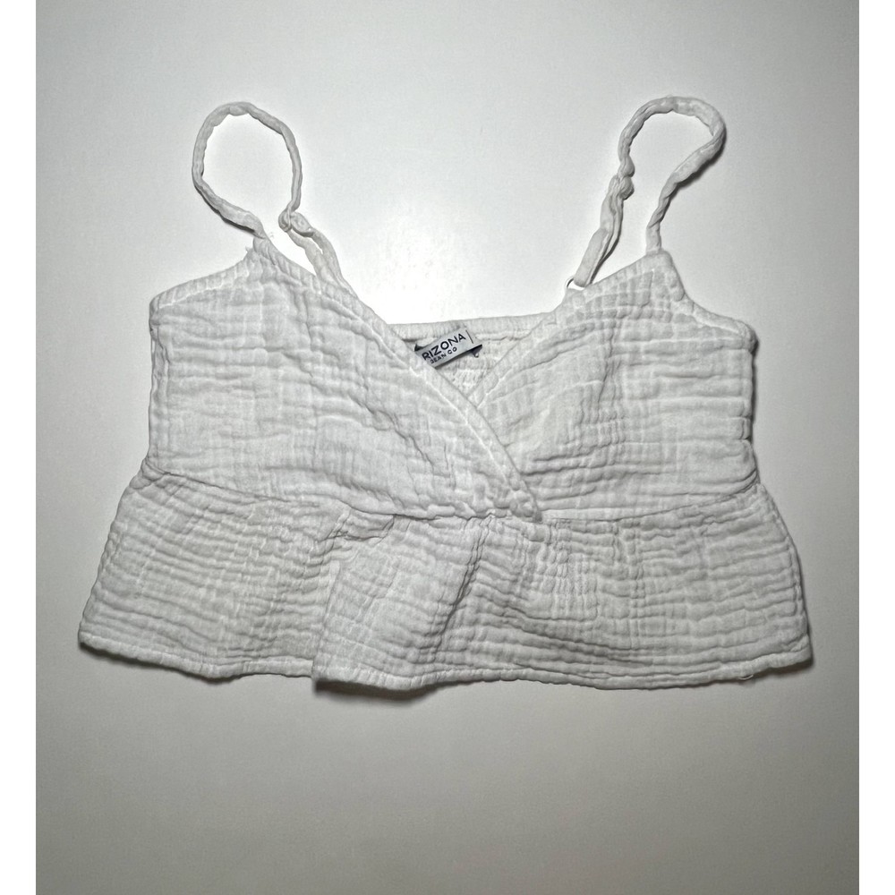 Arizona Jean Co White Crop Top I Size XS I 100% Cotton